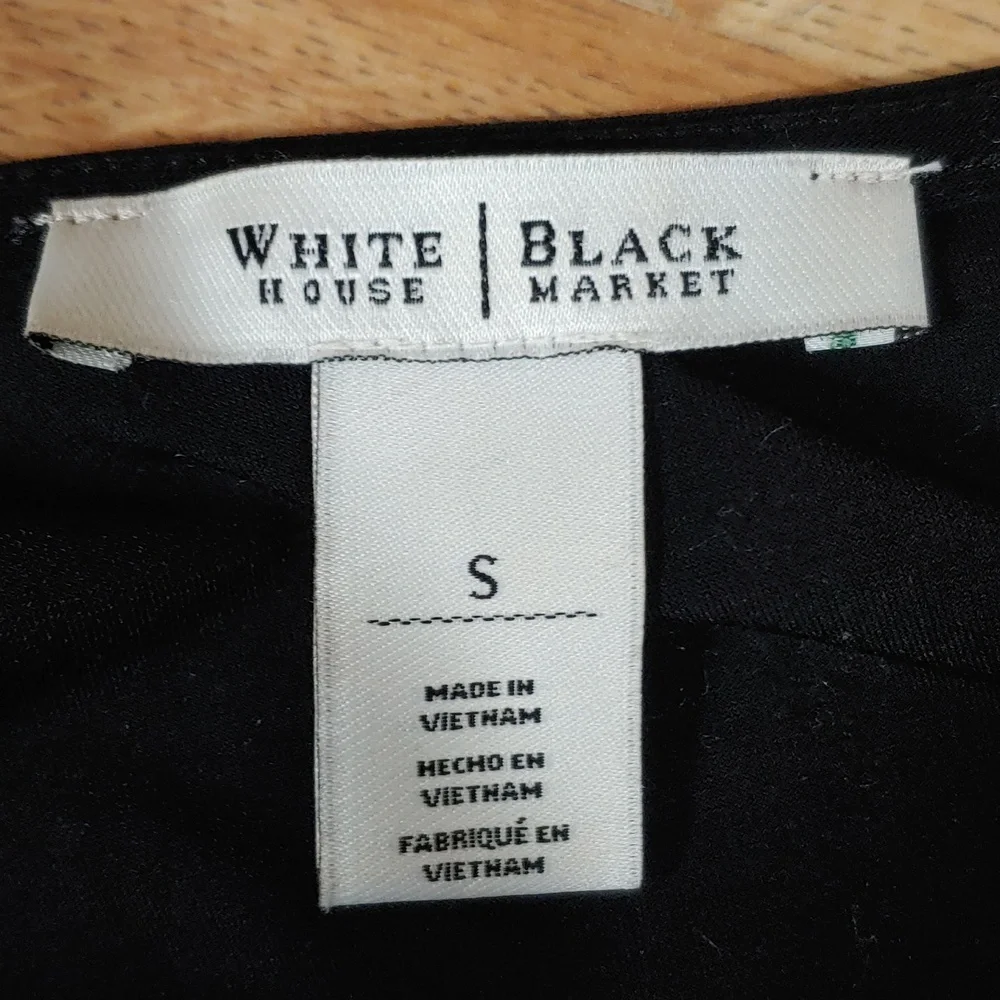 White House Black Market Sheer Tiered Front Dress S - Picture 9 of 14